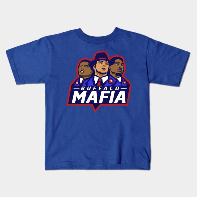 Buffalo Mafia Kids T-Shirt by Carl Cordes